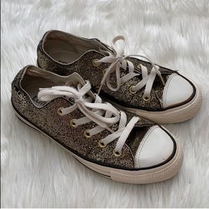 Converse | Gold Glitter Sneakers